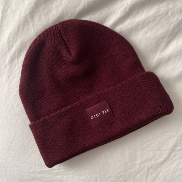 GIGI PIP Accessories - Gigi Pip Maroon Beanie